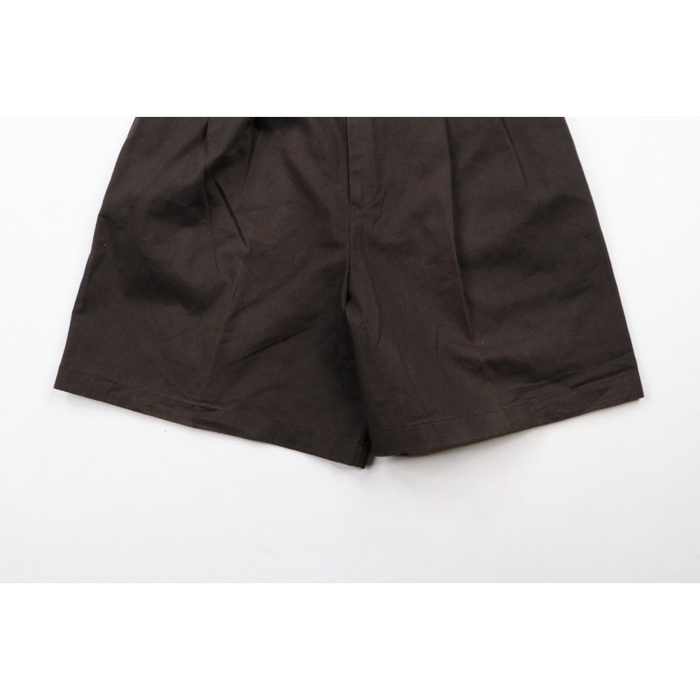 Vintage 90s Polo Sport Ralph Lauren 6 Faded Spell Out Pleated Chino Shorts - Picture 3 of 8